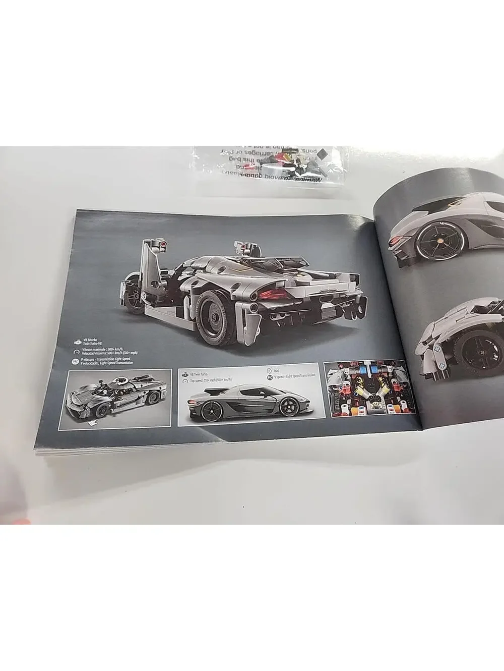 Lego Technic 42173 Koenigsegg Jesko Absolut Manual And Extra Bricks